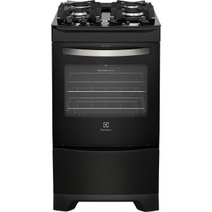 Fogão de Piso Mesa de Vidro Electrolux 4 Bocas 52LPV Preto Bivolt