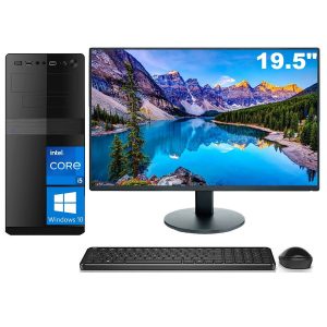 Computador Completo Intel Core i5 8GB ssd 240GB Microsoft Windows 10 e Office 365 Monitor 19.5 EasyPC All