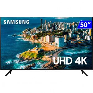 Smart TV Samsung Pur Color 50 Polegadas 4K Wi-Fi Tizen hdr 10 UN50CU7700GXZD