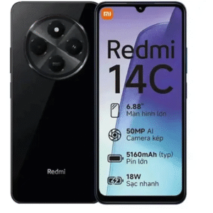 Smartphone Xiaomi Redmi 14c 128GB 4GB RAM Dual Sim Preto