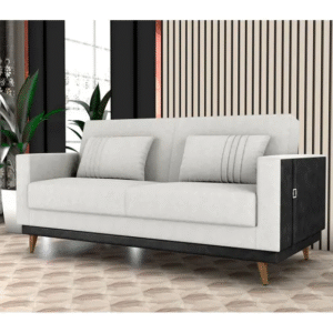 Sofá-cama 3 Lugares Casal Reclinável Facto e Linho Matrix Esther